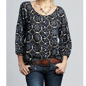 John Robshaw for Lucky Peasant Cotton Tunic Shirt